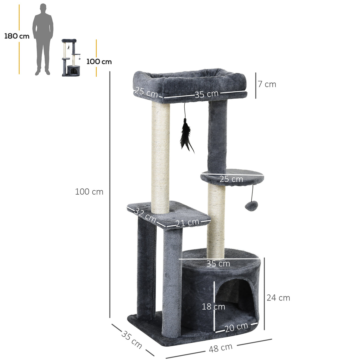 NOLI Ebal — Arbre Griffoir Premium Sisal pour Chat